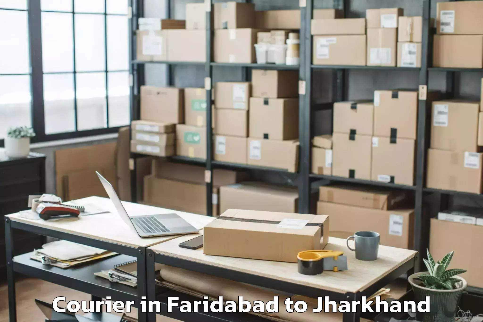 Leading Faridabad to Bisrampur Courier Provider